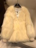 Chanel female elegant cold-proof open-front fox fur jacket must-have winter outdoor outfit chanel 2020 autumn collection