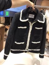 Chanel vintage ready to wear upscale couture socialite cropped jacket with braided trim and long sleeve trendy casual coat