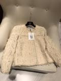 Chanel female vintage ready to wear two-pieces set one-piece dress collarless cropped jacket