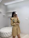 Chanel female double-breasted button trench coat autumn winter warm dust coat 