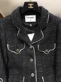 Chanel lady's vintage boucle tweed jacket causal autumn warm coat high-quality chanel ready to wear upscale couture socialite evening party wear