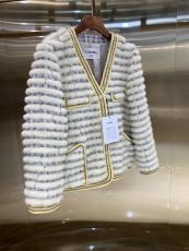 Chanel vintage socialite open-front collarless Mink fur jacket warm winter leather outerwear stylish fur coat idea birthday gift for girlfriend lover 