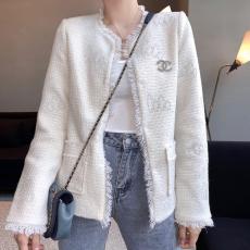 Chanel female vintage collarless cropped jacket autumn windproof thin coat chanel high-end ready to wear Miss coco collection