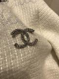 Chanel female vintage collarless cropped jacket autumn windproof thin coat chanel high-end ready to wear Miss coco collection