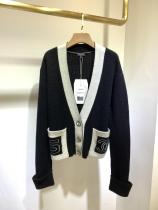 Chanel female vintage loose woollen sweater socialite cardigan knitwear upscale party wear high-end ready to wear in chanel 2020 autumn winter collection 