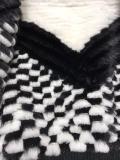 Chanel woman luxury high-neck mink fur outerwear windproof warm fur sweater parka coat lightweight winter fur coat