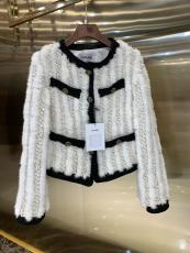 Chanel vintage socialite open-front collarless Mink fur jacket warm winter leather outerwear stylish fur coat idea birthday gift for girlfriend lover 