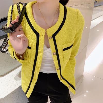 US$ 165.00 - Chanel lady casual vintage fringed tight jacket