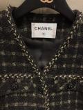 Chanel lady's  vintage collarless fit warm jacket autumn thin windproof outerwear coat high-end chanel ready to wear excellent party wear 