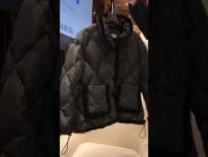 Hermes female quilted warm down outerwear windproof tight fur jacket winter down coat lightweight down windbreaker with mink fur trimming and symmetrical side slip pocket