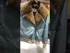 Chanel woman casual rabbit fur parka jacket winter fur outerwear waterproof fur windbreaker coat with oversized lapel and hat ribbed hem