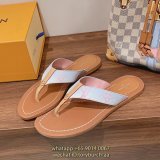 louis vuitton Lv monogram flat flip flops summer essential footwear outdoor summer slipper size35-40