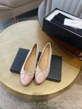 chanel tweed ballerina flat shoes tassel slide pump sandal daily walking footwear size35-40