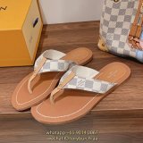 louis vuitton Lv monogram flat flip flops summer essential footwear outdoor summer slipper size35-40