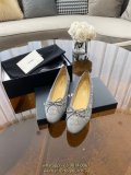 chanel slide pump sandal tweed ballerina flat shoes tassel daily walking footwear size35-40