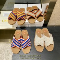 Chloe women's knitted flat combat sandal summer slipper footwear half drag slipper size35-40
