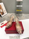 Valentino garavani platform heeled pump slip-on heeled slingback sandal ladies party footwear Size35- 40