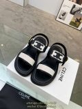 celine women's Velcro combat sandal outdoor summer slipper footwear size35-40