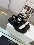 celine women's Velcro combat sandal outdoor summer slipper footwear size35-40