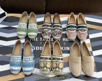 embroidered Dior flat espadrilles breathable slide loafer pump daily walking shoes size35-40