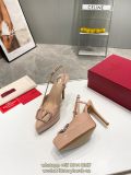 Valentino garavani platform heeled pump slip-on heeled slingback sandal ladies party footwear Size35- 40