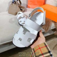Hermes unisex Velcro flat sandal  casual couple sandal outdoor slipper sandy beach footwear size35-45
