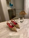 Valentino garavani kitten heel slingback pump slip-on casual strapped sandal ladies summer footwear Size 35-40