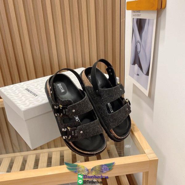 birkenstocks & Dior unisex flat combat sandal couple sandal shoes ladies summer footwear size35-45