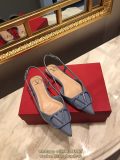 Valentino garavani women's daily pump slip-on pointy slingback flat sandal with ceramic signature