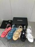 Chanel camellia flat strapped sandal combat Roma sandal ladies summer essential footwear size35-39
