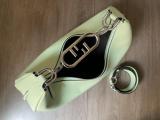 Fendi crescent underarm baguette hobo bag casual elbow tote round shoulder tote full packaging