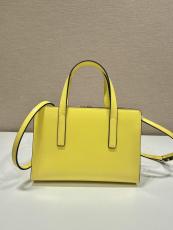 BA350 Prada Re-Edition mini shopper handbag crossbody shoulder shopping tote in waxed calfskin