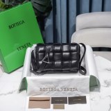 Bottega Veneta cassette cosmetic party pouch clutch woven flap square messenger padded original grade