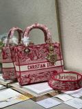 24cm Dior MyABCD embroidered Diana handbag multipockets shopping tote with iconic charm