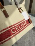 Celine cabas range open canvas shopper handbag foldable storage bag large shopping tote