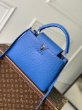 M93483 Louis vuitton LV Capucines PM BB ostrich shopper handbag multipockets shopping tote business briefcase