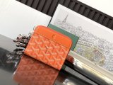 Goyard women's zipper coin pouch multislots card key holder small wallet purse accessory 