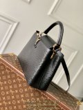 M93483 Louis Vuitton Capucines PM BB ostrich shopper handbag business briefcase multipockets shopping tote