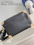 M46358 Louis Vuitton LV Side trunk monogram underarm baguette cosmetic boxy clutch pouch with s-lock