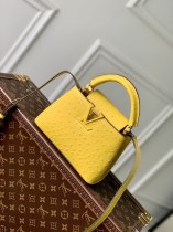 Louis Vuitton LV Capucines PM BB ostrich shopper handbag business briefcase laptop notebook handbag