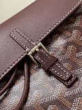 Goyard unisex Alpin mini drawstring backpack with strap buckle closure full inclusion