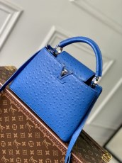 M93483 Louis vuitton LV Capucines PM BB ostrich shopper handbag multipockets shopping tote business briefcase