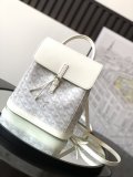 Goyard canvas Alpin mini drawstring backpack with strap buckle closure full inclusion