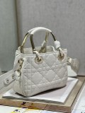 Dior LADY 95.22 Diana handbag sling crossbody shoulder shopper tote with ceramic charm