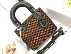 Dior lady mini Diana shopper handbag sling crossbody shopping tote with ceramic charm
