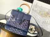 Goyard mini saigon structured handbag sling crossbody shoulder flap messenger bag with buckle closure