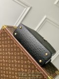 M93483 Louis Vuitton Capucines PM BB ostrich shopper handbag business briefcase multipockets shopping tote