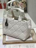 Dior quilted Diana shopper handbag large shoulder underarm shopping tote travelling beach bag