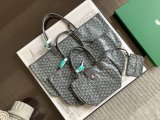 Goyard Anjou mini canvas tote miniature reversible shopper handbag with leather lining