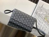 goyard women's continental wallet bag socialite party clutch sling crossbody flap messenger square bag